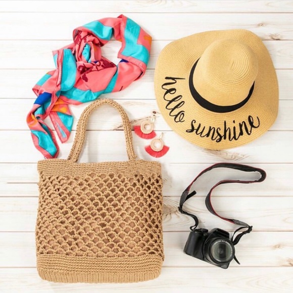 Street Level Handbags - STREET LEVEL FASHION WOVEN CHIC TOTE BAG